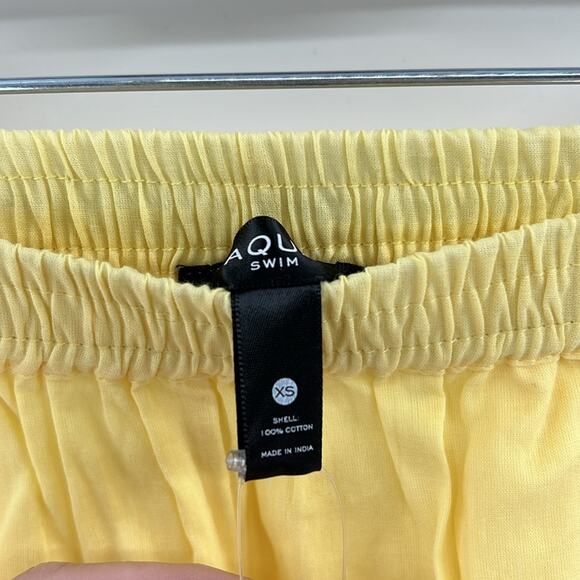 Aqua Swim Women's Pull on Cover up Shorts - Yellow - XS - New with tags - Picture 3 of 5